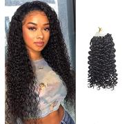 FUIBEJAE Micro Links Capelli Umani,Naturale Nero Crespo Dritto Microlink Estensioni Dei Capelli,Fili Di Capelli Umani Micro Loop Anello Estensioni Dei Capelli Umani per le Donne,100 Fili,24inch