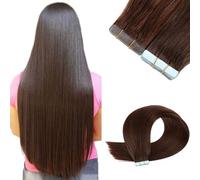 FUIBEJAE Nastro in Estensioni Dei Capelli Umani 22 Pollici Setoso Liscio Estensioni Dei Capelli Umani Nastro In Remy Nastro Adesivo Per Capelli Umani Per Le Donne 20 Pz 50g,#2