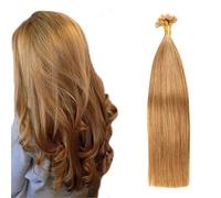 FUIBEJAE U-Tip Estensioni Dei Capelli Umani #12 Marrone Cheratina Punta Delle Unghie Estensione Dei Capelli Senza Traccia Setoso Liscio Brasiliano Remy Capelli Per Le Donne, 50G100 Fili,20inch