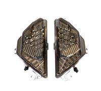 Fuicotto Intermitentes de motocicleta Compatibile Con Kawasaki Per NINJA 250 300 400 650 1000 Z1000SX ZX6R Indicatore Direzione Anteriore Motocicletta Lampada Lampeggiante(Fumo)