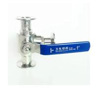 FUICZXBXQU Fit 19mm 3/4" Pipe OD x 1.5" Tri Clamp L-Port Ball Valve SUS 304 Stainless Beer Brewing Home Factory FUICZXBXQU