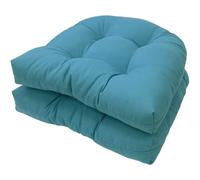 FUIERI 2 Pezzi Cuscini di Seduta Trapuntati per Uso Interno ed Esterno, Cuscino Ricambio a Forma U Sedia in Vimini, Sedile, mobili da Giardino, tappezzeria Pranzo,6