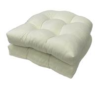 FUIERI 2 Pezzi Cuscini di Seduta Trapuntati per Uso Interno ed Esterno, Cuscino Ricambio a Forma U Sedia in Vimini, Sedile, mobili da Giardino, tappezzeria Pranzo,5