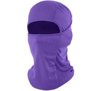 fuinloth Passamontagna Sottocasco Moto, Balaclava Sci Ciclismo Antivento Traspirante Protezione UV Uomo/Donna Viola