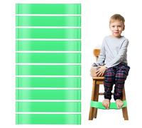 FUIPVGI 10 pezzi Elastici Fitness, Stretch Foot Bands Chair Fidget Bands, Elastici Fitness Bande per il Rafforzamento di Gambe Braccia Fianchi il Pilates Squats Lunges Stretching Yoga (Verde)