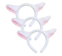 FUIPVGI 3 Pezzi Capelli Fasce per Animali Cerchietto per Capelli in Peluche con Orecchie di Pecora Animale Orecchie Fascia per Capelli Animals Headband Decorazione per Feste in Maschera (3 Pezzi) (3)