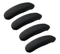 FUIPVGI 4 Pezzi Copribraccia per Sedia da Ufficio, Copri Braccioli per Sedie Copri Braccioli Rimovibili, Copri Bracciolo per Sedia da Ufficio per la Maggior Parte Delle Sedie da Ufficio (Nero)