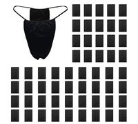 FUIPVGI 60 Pezzi Mutandine Perizoma USA E Getta, Mutandine Bikini USA E Getta, Perizoma, Mutande USA e Getta, per Massaggi (IT, Testo, Taglia Unica, Regular, Regular, Nero)