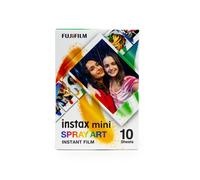 instax mini pellicola istantanea SPRAY ART bordo, confezione da 10 scatti, adatto a tutte le mini fotocamere e stampanti instax
