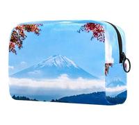 Fuji Mountain Scenery - Trousse da donna, per articoli da toeletta da viaggio, grande, pratica borsa organizer con cerniera, Multi, 18.5x7.5x13cm/7.3x3x5.1in, Beauty case