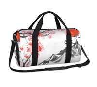Fuji Mountain Sunset Japan Sports Duffel Bags Giappone Weekend Borsa da notte Casual Tote Holdall Travel Gym Bagagli Duffel Bag per bambini Ragazze Ragazzi Donne Uomini