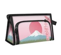 Fuji Woman Japan Travel Toiletry Bag per donne uomini ragazze ragazzi Giappone multifunzionale sacchetto di trucco sacchetto di lavaggio articoli da toeletta cosmetici organizzatore doccia borsa,