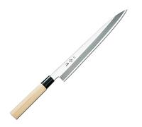 FUJICUTLERYCORPORATION Coltello Giapponese Yanagiba Reigetsu Sashimi Sushi Coltelli Giapponesi per Cucinare il Pesce in Acciaio Inox Molibdeno Vanadio (27 cm)