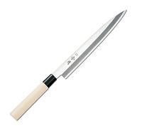 FUJICUTLERYCORPORATION Coltello Giapponese Yanagiba Reigetsu Sashimi Sushi Coltelli Giapponesi per Cucinare il Pesce in Acciaio Inox Molibdeno Vanadio (24 cm)