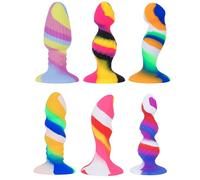 FUJIEYU 7 Stili Di Dildo Vaginali in Morbido Silicone Palline Anali Con Ventosa Plug Per Dildo Piccoli Masturbatore Anale Ad Espansione Giocattoli Sessuali SM,C