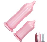 FUJIEYU Dildo Anale in Silicone Morbido Di Grandi Dimensioni Plug Anale Liscio Plug Vaginale Con Potente Ventosa E Filettatura Dilatatore Anale Masturbatore Sex Toy Per Coppie,Rosa,L