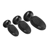 FUJIEYU Dildo in Silicone Di Diametro Molto Grande 6 Cm/7 Cm/8 Cm Perle Anali Impermeabili Plug Anale Con Ventosa Potente E Protuberanze Masturbatore Sex Toy Per Omosessuali,Black/m