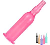 FUJIEYU Dildo Vaginale Extra Lungo Ed Extra Spesso in Silicone Morbido Perle Anali Lisce Plug Anale Con Potente Ventosa Dilatatore Anale Masturbatore Sex Toy Per Omosessuali,Rosa