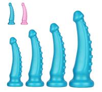 FUJIEYU Dildo Vaginale in Silicone Di Diametro Molto Grande 5Cm/6Cm/7Cm/8Cm Plug Anali Con Ventosa Perline Per Plug Anale Extra Lunghe Masturbatore Giocattoli Sessuali SM,Blu,S