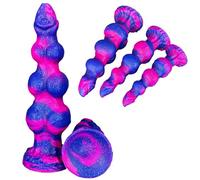 FUJIEYU Dildo Vaginali in Silicone Morbido Plugs Anali Di Grandi Dimensioni Potenti Giocattoli Anali A Ventosa Stimolatori Del Punto G Masturbatori Giocattoli Erotici Uomodonna,Purple/m