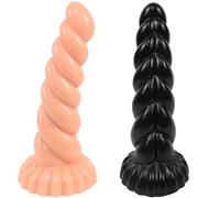 FUJIEYU Giocattolo da massaggio manuale a spirale lungo 23 cm, realizzato in silicone,B