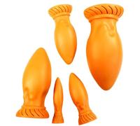 FUJIEYU Mini/Maxi Dildo Anale in Silicone Plug Vaginale Morbido E Liscio Pallina Anale Con Potente Ventosa Dilatatore Anale Masturbatore Sex Toy Gay,D'oro,M