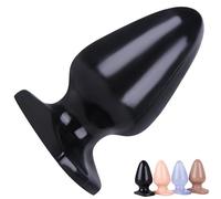 FUJIEYU Mini Perle Anali in Morbido Silicone Perle Anali Di Grande Diametro Plug Vaginale Con Base A T Dilatatore Anale Masturbatore Sex Toy Per Uomini E Donne,Nero,44cm