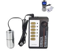 FUJIEYU Mini Plug Anale Elettrico Perle Anali Impermeabili Palline Anali Vibranti Con Telecomando Stimolatore Del Punto G Masturbatore Sex Toy Per Coppie,Silver/b