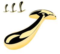 FUJIEYU Pallina Anale in Metallo Dorato Plug Anale Liscio Plug Vaginale Di Piccole Dimensioni Da Indossare All'esterno Stimolatore Del Punto G, Masturbatore Sex Toy Per Coppie,Gold/l