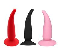 FUJIEYU Plug Anale in Silicone Lungo 12 Cm Dildo Vaginale Morbido E Liscio Daisy Plug Con Forti Ventose Dilatatore Anale Masturbatore Giocattoli Sessuali Per Coppie,Set