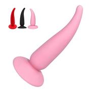 FUJIEYU Plug Anale in Silicone Lungo 12 Cm Dildo Vaginale Morbido E Liscio Daisy Plug Con Forti Ventose Dilatatore Anale Masturbatore Giocattoli Sessuali Per Coppie,Rosa
