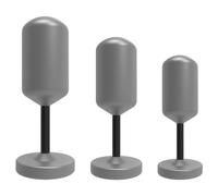 FUJIEYU Plug Anale Metallico Pesante Allenatore Vaginale Liscio E Rassodante Perle Anali Con Base Rotonda Dilatatore Anale Masturbatore Sex Toy Per Coppie,Silver/set