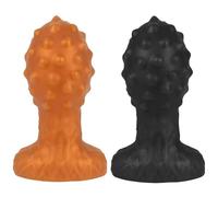 FUJIEYU Plugs Anali Corti in Silicone Plug Anali Di 5,5 Cm Di Diametro Plug Anale Morbido Daisy Dilatatore Anale Masturbatore Giocattoli Sessuali Per Coppie,D'oro
