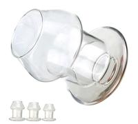 FUJIEYU Speculum Di Cristallo Cavo Grande Plug Anale in Vetro Plug Anale Di Cristallo Con Tubo A Doppio Passaggio Perle Masturbatore Giocattoli Sessuali Femminili,Clear/s