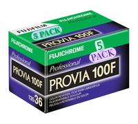 Fujifilm Fujichrome Provia 100 F color Slide film ISO 100, 35 mm, 5 rotoli da 36 foto