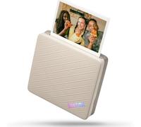 Fujifilm instax Link WIDE 2 Duo Beige, Stampante Compatta per Smartphone | Stampa in Grande Formato, App per Personalizzazione Foto, Modalità Collage, Finitura Opaca, Dimensioni Stampa 86 mm x 108 mm