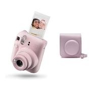 Fujifilm instax mini 12 Blossom Pink - Macchina Fotografica Istantanea & instax mini 12 custodia per fotocamera, Rosa Fiore