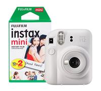 Fujifilm Instax Mini 12 - Fotocamera istantanea con confezione da 20 pellicole, colore: Bianco argilla
