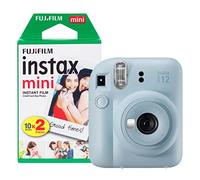 Fujifilm Instax Mini 12 - Fotocamera istantanea con confezione da 20 pellicole, colore: Blu pastello