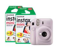 Fujifilm Instax Mini 12 - Fotocamera istantanea con confezione da 40 pellicole, colore: lilla