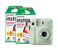Fujifilm Instax Mini 12 - Fotocamera istantanea con confezione da 40 pellicole, colore: Verde menta