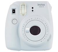 Fujifilm Instax Mini 9 Smoky White Fotocamera Istantanea per Foto Formato 62x46 mm, Bianco