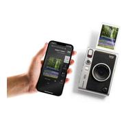 FUJIFILM Instax Mini Evo Hybrid - Fotocamera Istantanea Digitale Nera