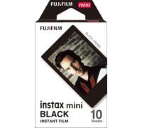 Fujifilm instax mini Film Pellicola Istantanea per Fotocamere Black, Formato 46x62 mm, Confezione da 10 Foto