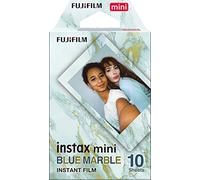 Fujifilm instax mini Film Pellicola Istantanea per Fotocamere Blue Marble, Formato 46x62 mm, Confezione da 10 Foto