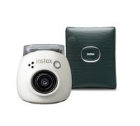 Fujifilm INSTAX PAL digital camera, Milky White + printer SQUARE Link, Green | ✅ Black Friday