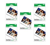 Fujifilm Instax - Pellicola istantanea per Fuji Instax Wide 210 200 100 300, confezione da 5