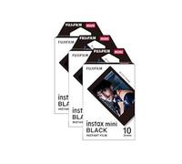 Fujifilm - Pellicola fotografica Instax Mini, confezione da 30 pezzi, colore: Nero