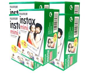 Fujifilm - Pellicola istantanea per fotocamera Instax Mini, 100 foto, per Fuji 7s, 8, 25, 50s, 90, 300, Instant Camera, Share SP-1