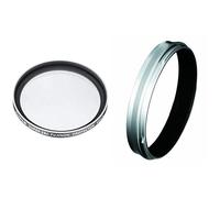 Fujifilm PRF-49S Filtro Protettivo, 49mm Diametro, Argento & AR-X100SB Anello Ad